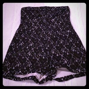 Delia’s Black Nude Strapless Romper Size XS